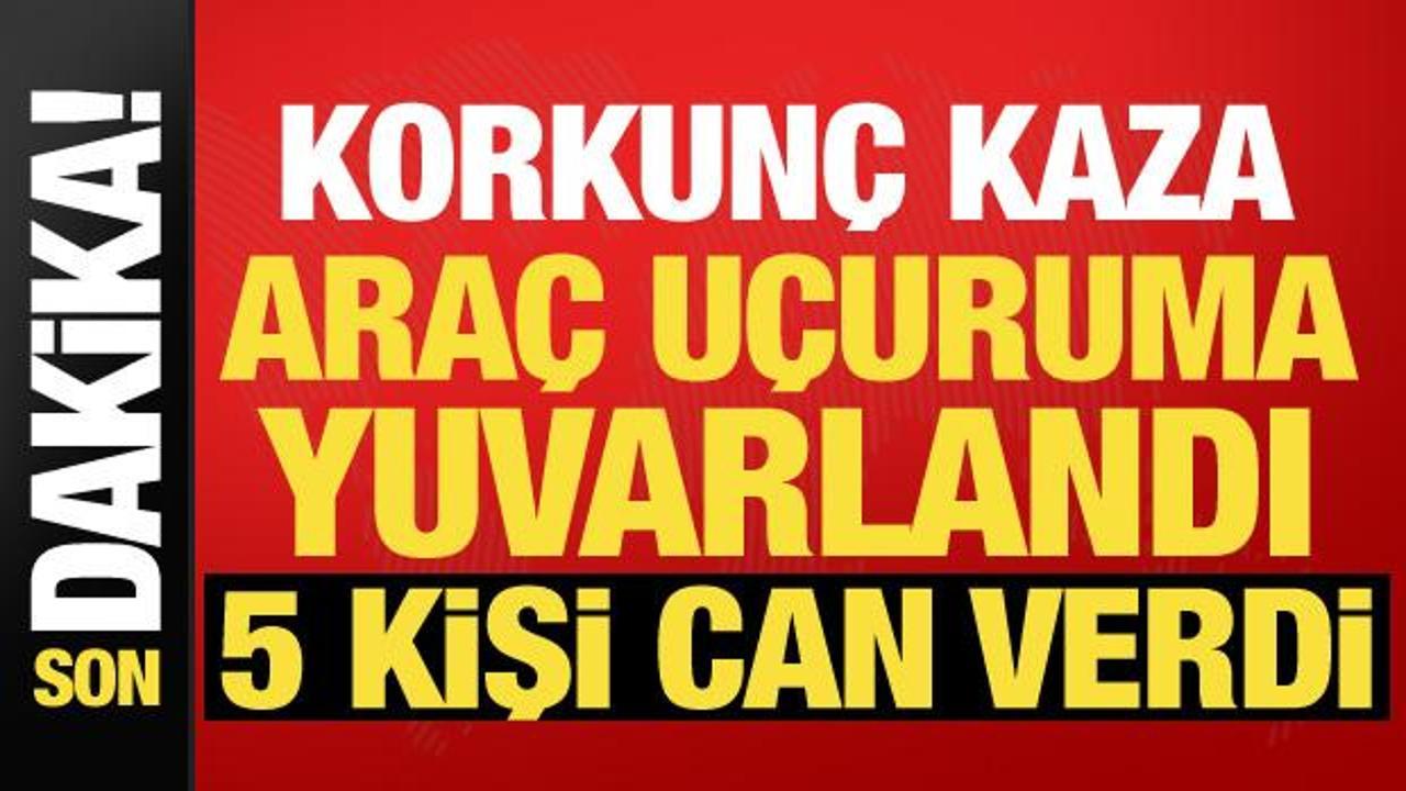 Antalyada korkunc kaza otomobil ucuruma yuvarlandi 5 olu 2 yarali z74ROmnD
